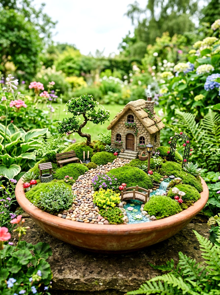 Miniature Fairy Garden - 30 small garden ideas