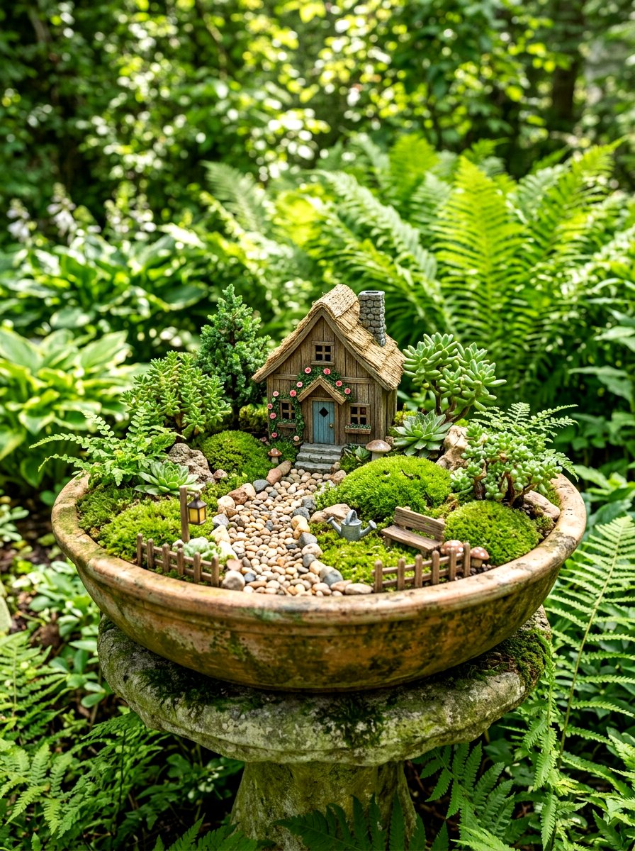 Miniature Fairy Garden - 30 container garden makeover ideas
