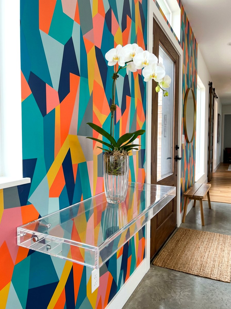 Minimalist Acrylic Entry Shelf - 30 wall mounted entry shelf ideas aesthetic
