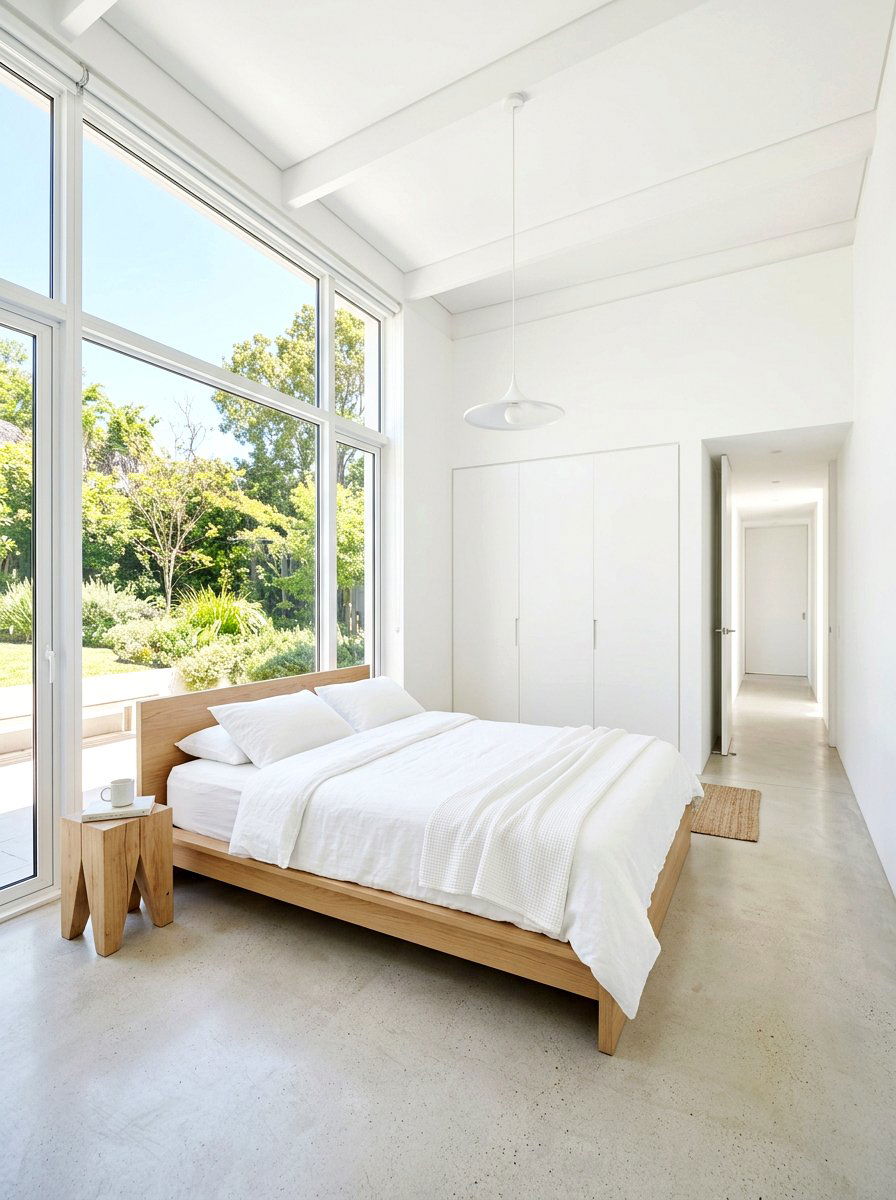 Minimalist Airy Space - 30 summer bedroom decor ideas