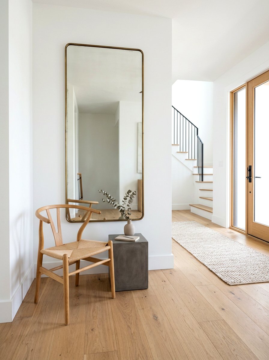 Minimalist Antique Mirror Foyer - 30 antique mirror foyer ideas