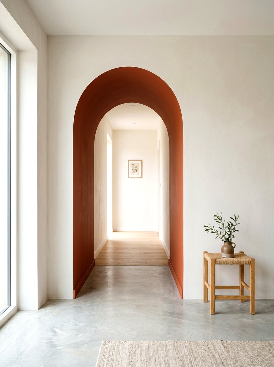 Minimalist Arch Wall - 30 styled corner for photos ideas