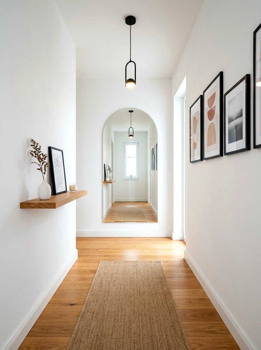 Minimalist Arched Mirror Hallway - 30 arched mirror hallway ideas