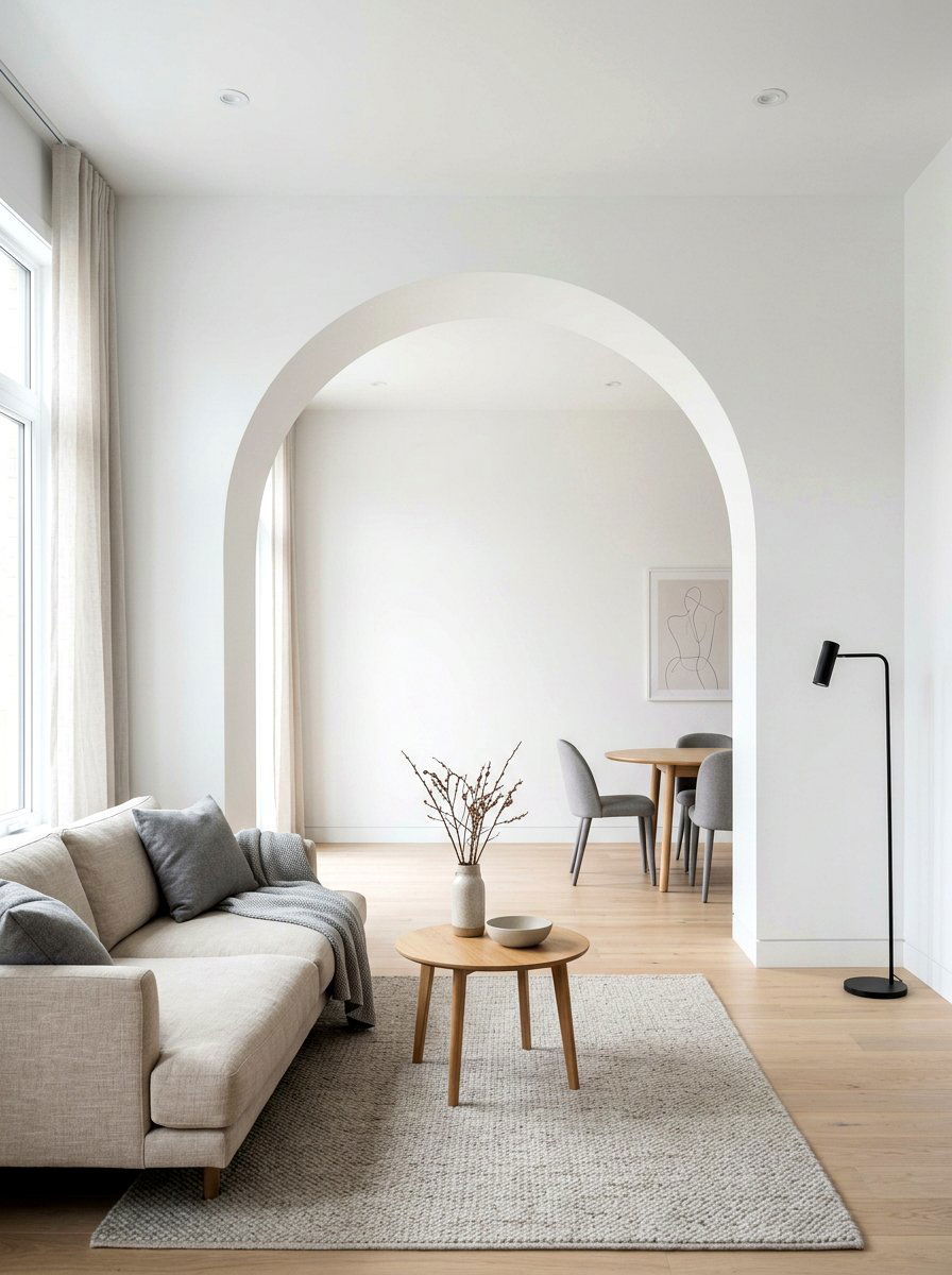 Minimalist Arched Room Divider - 30 arched room divider ideas