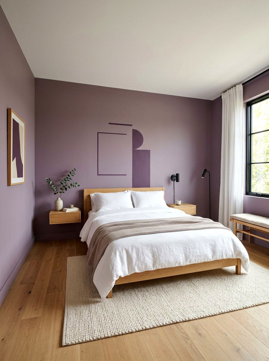 Minimalist Aubergine Bedroom - 30 aubergine bedroom ideas