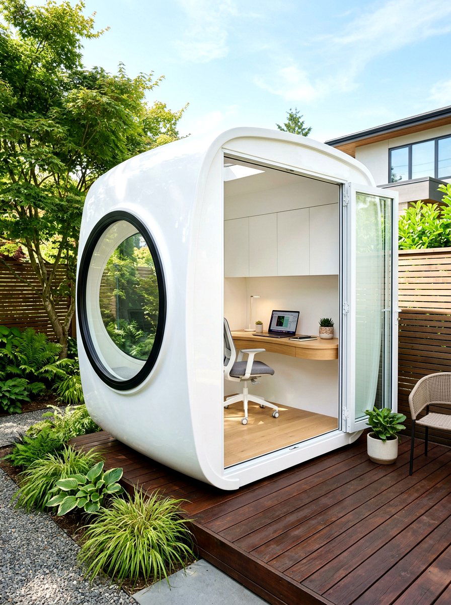 Minimalist Backyard Pod - 30 cozy backyard room ideas