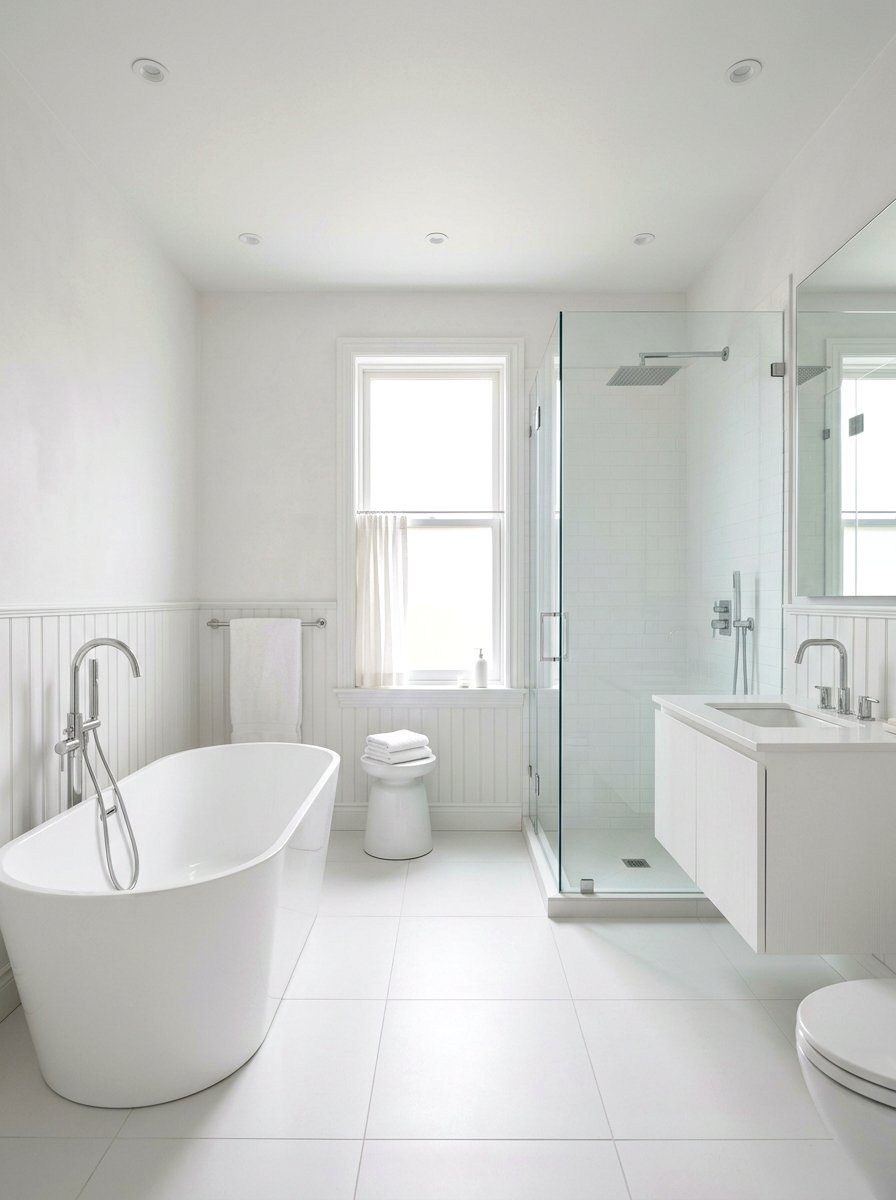 Minimalist Bathroom Beadboard - 30 beadboard bathroom ideas