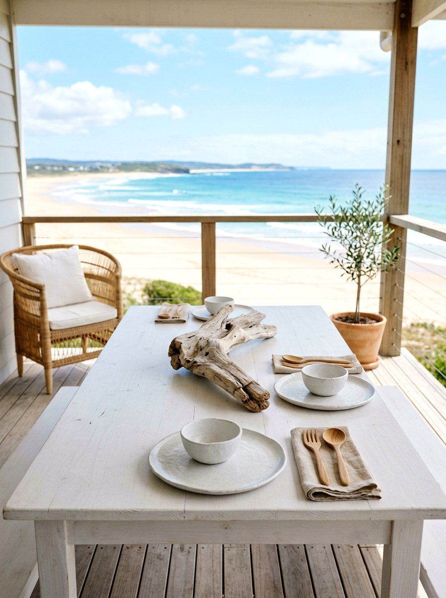 Minimalist Beach Dining Table - 30 seafood dinner table ideas aesthetic
