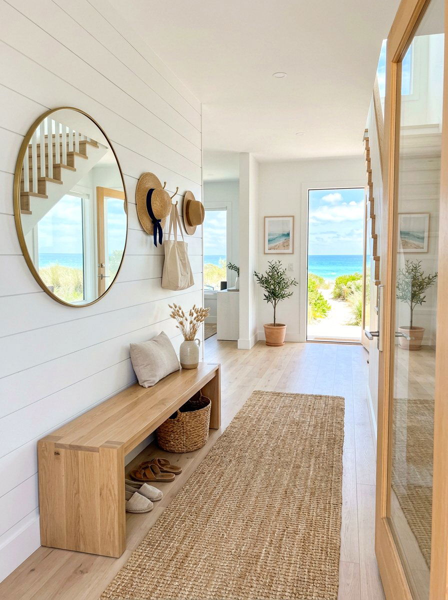 Minimalist Beach House Entryway - 30 vacation home vibe ideas