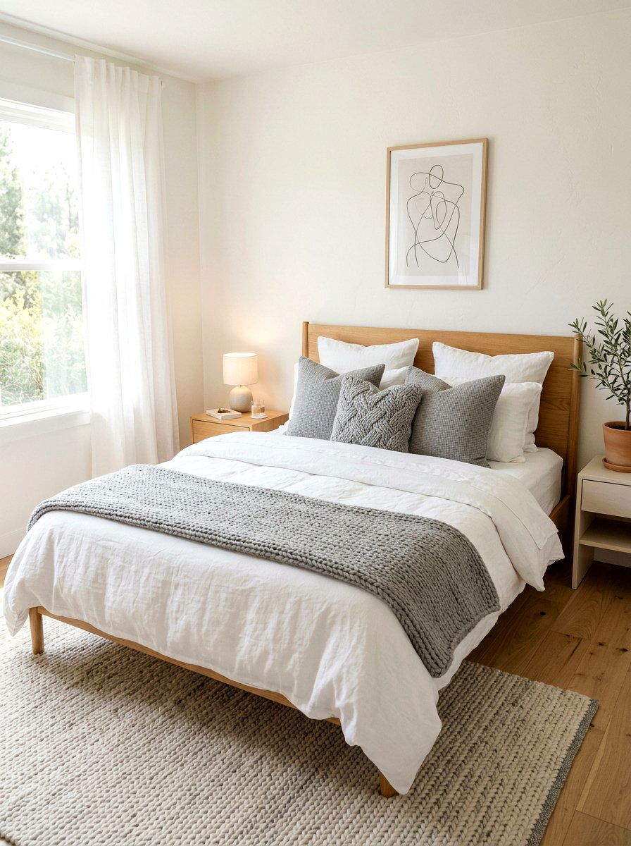 Minimalist Bedding Set - 30 newlywed home ideas