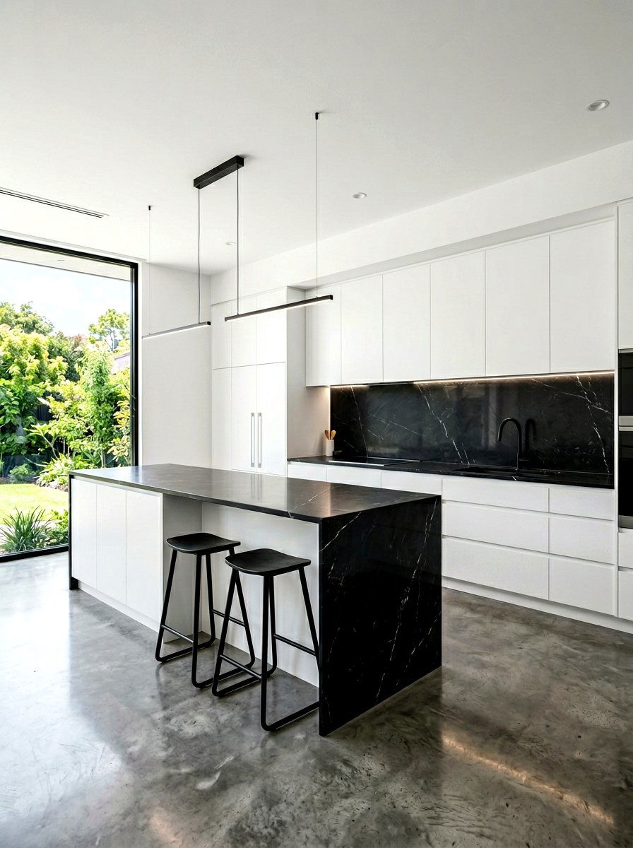 Minimalist Black And White Kitchen - 30 black and white kitchen ideas