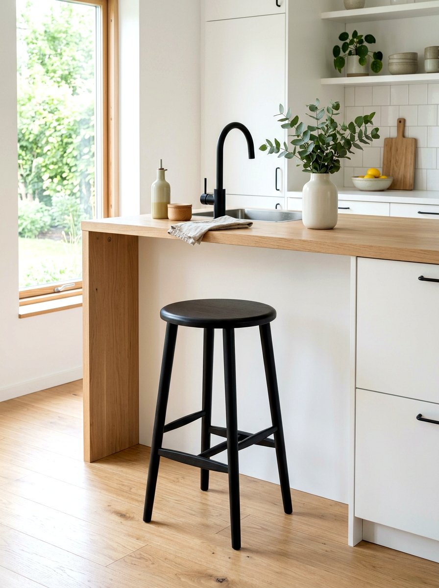 Minimalist Black Stool - 30 accent stool ideas