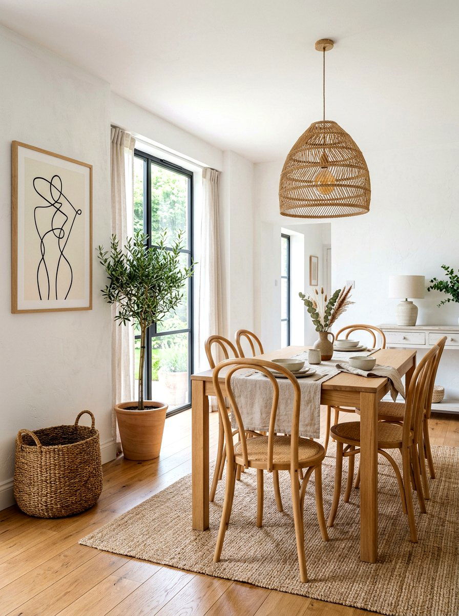 Minimalist Boho Dining Room - 30 boho dining room ideas