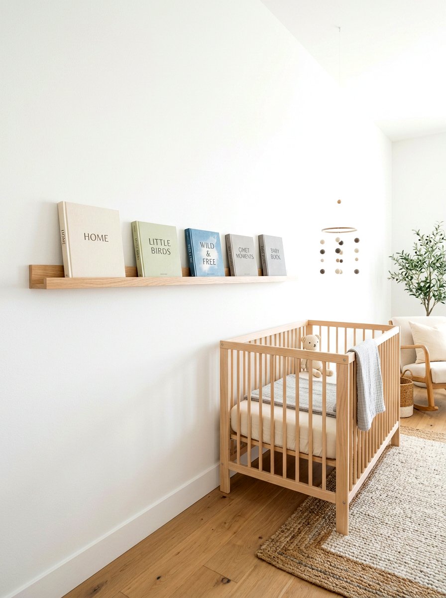 Minimalist Book Display - 30 nursery book display ideas