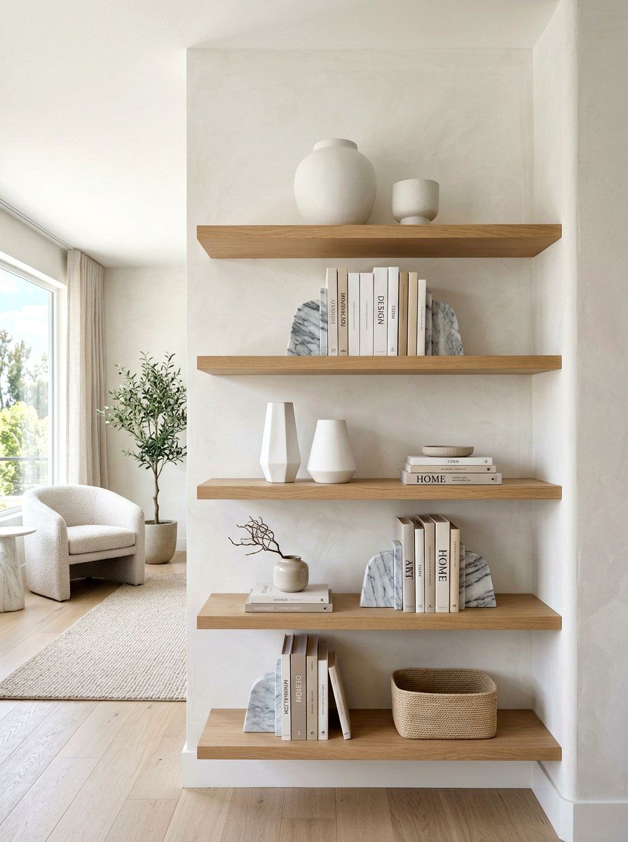 Minimalist Bookshelf Decor - 30 shelfie styling ideas