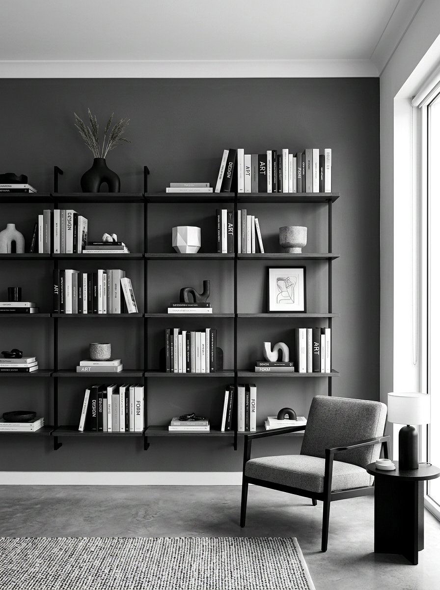 Minimalist Bookshelf Display - 30 apartment organization reset ideas