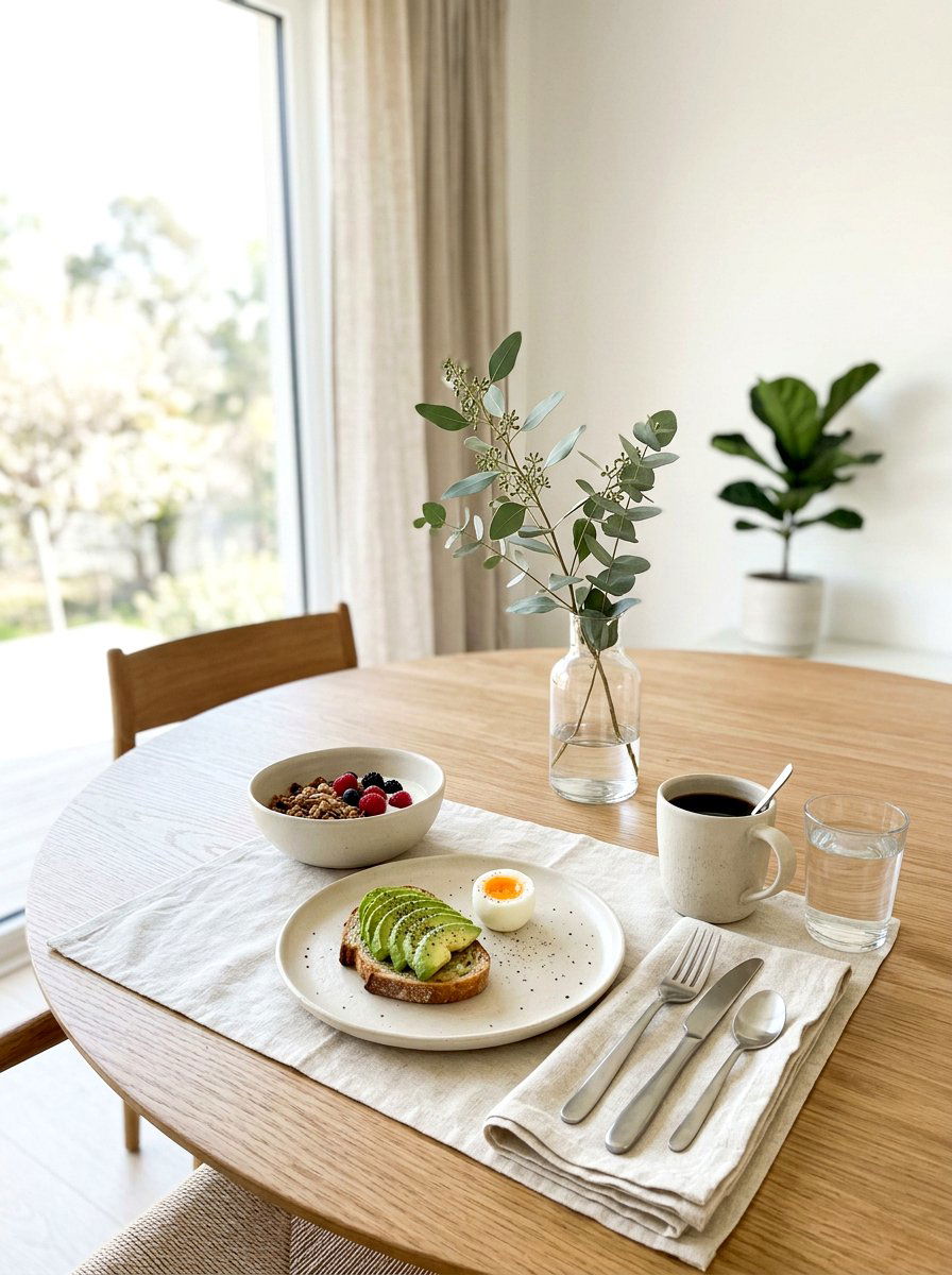 Minimalist Breakfast Table - 30 brunch tablescape ideas