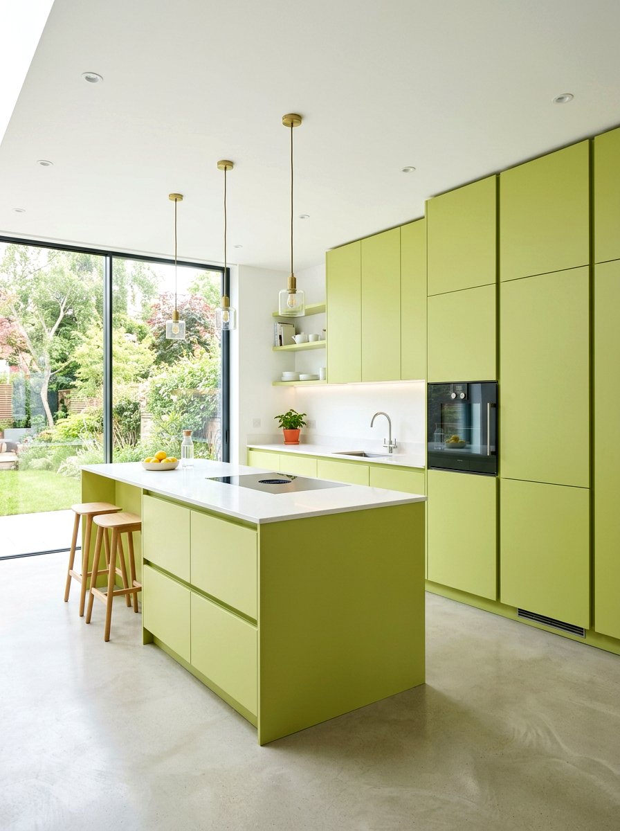 Minimalist Chartreuse Kitchen - 30 chartreuse kitchen ideas