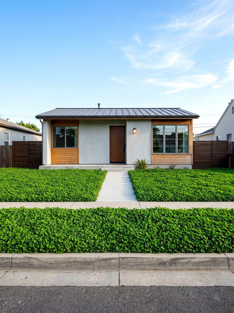 Minimalist Clover Front Yard - 30 clover front lawn ideas