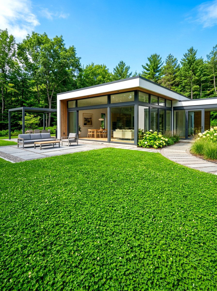Minimalist Clover Lawn - 30 clover lawn ideas
