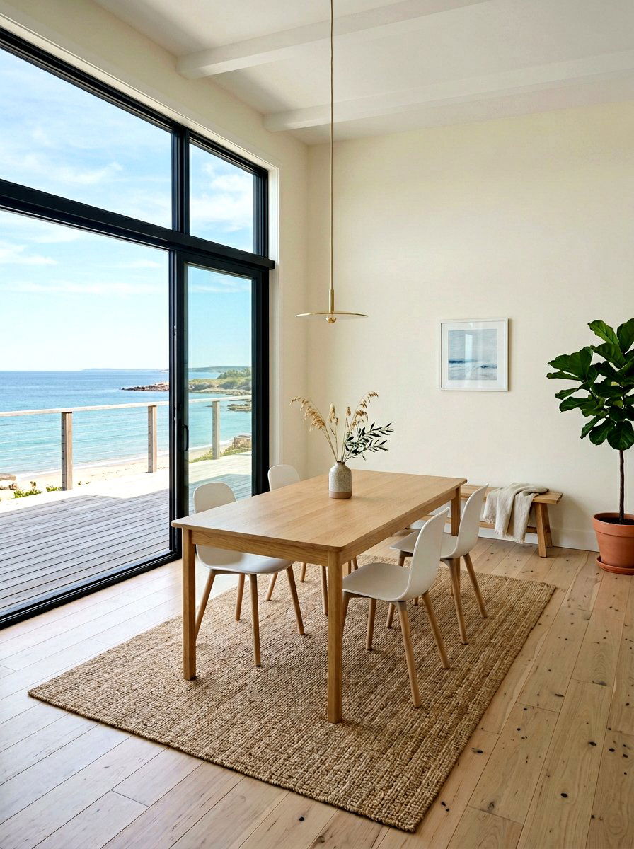 Minimalist Coastal Dining Room - 30 coastal dining room ideas