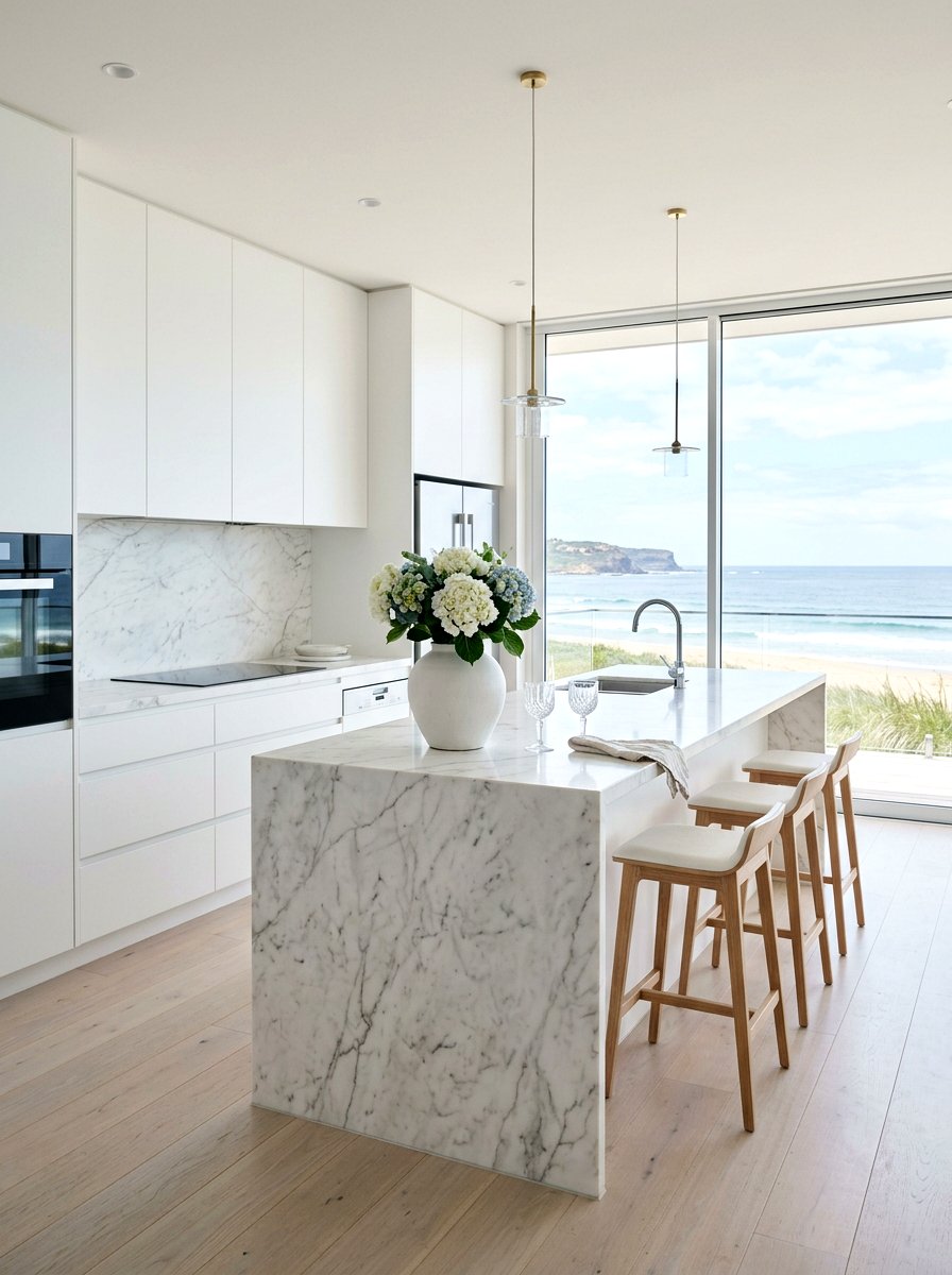 Minimalist Coastal Kitchen - 30 coastal grandmother kitchen ideas