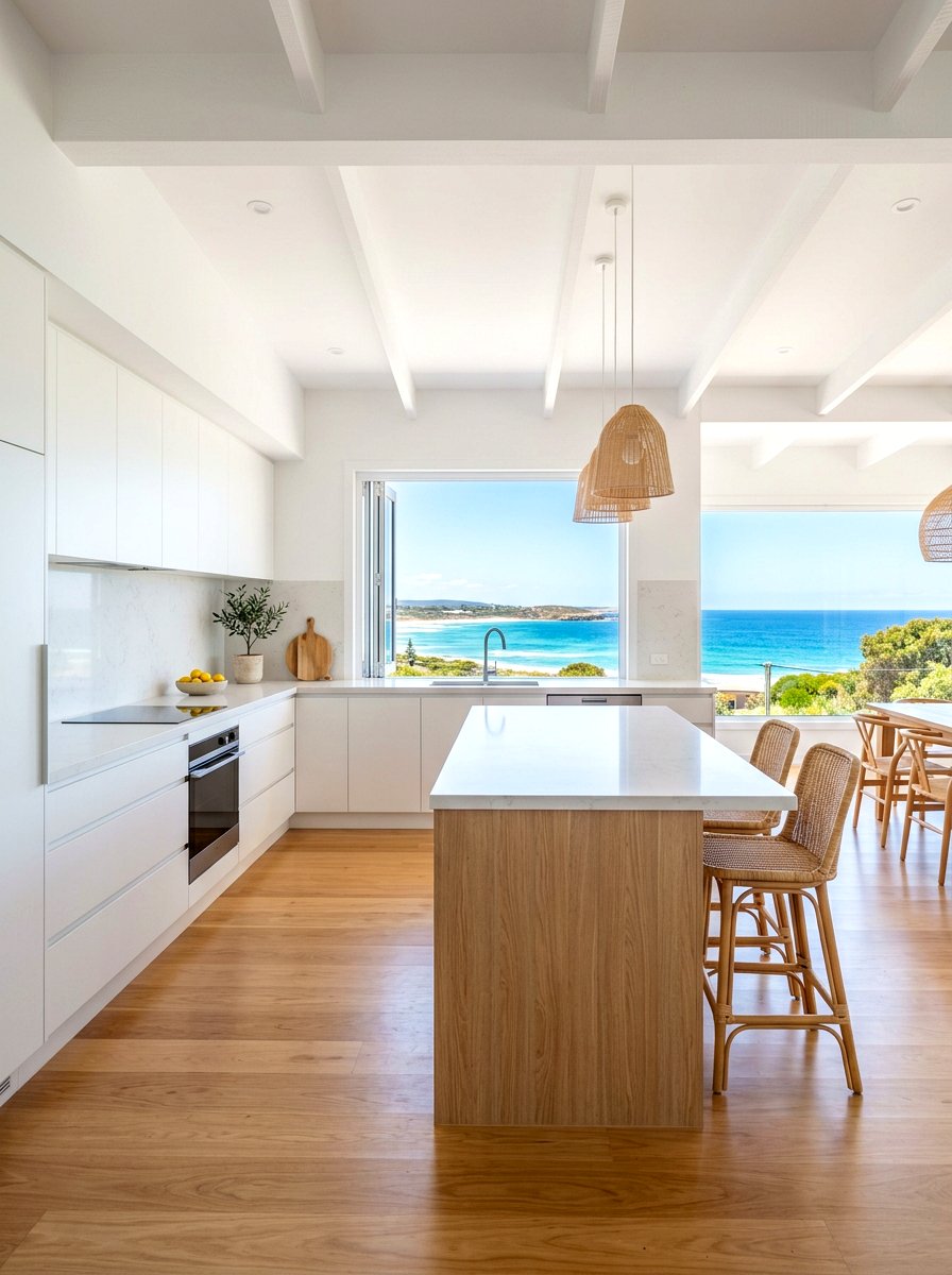 Minimalist Coastal Kitchen - 30 coastal kitchen ideas