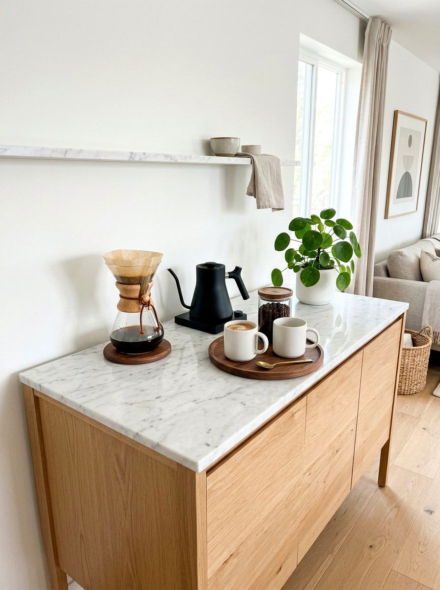 Minimalist Coffee Setup - 30 everyday table setting ideas
