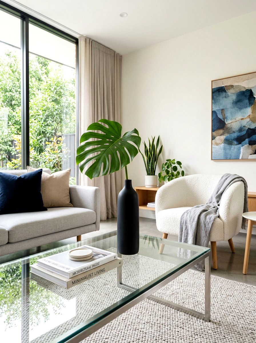 Minimalist Coffee Table Vase - 30 coffee table styling ideas