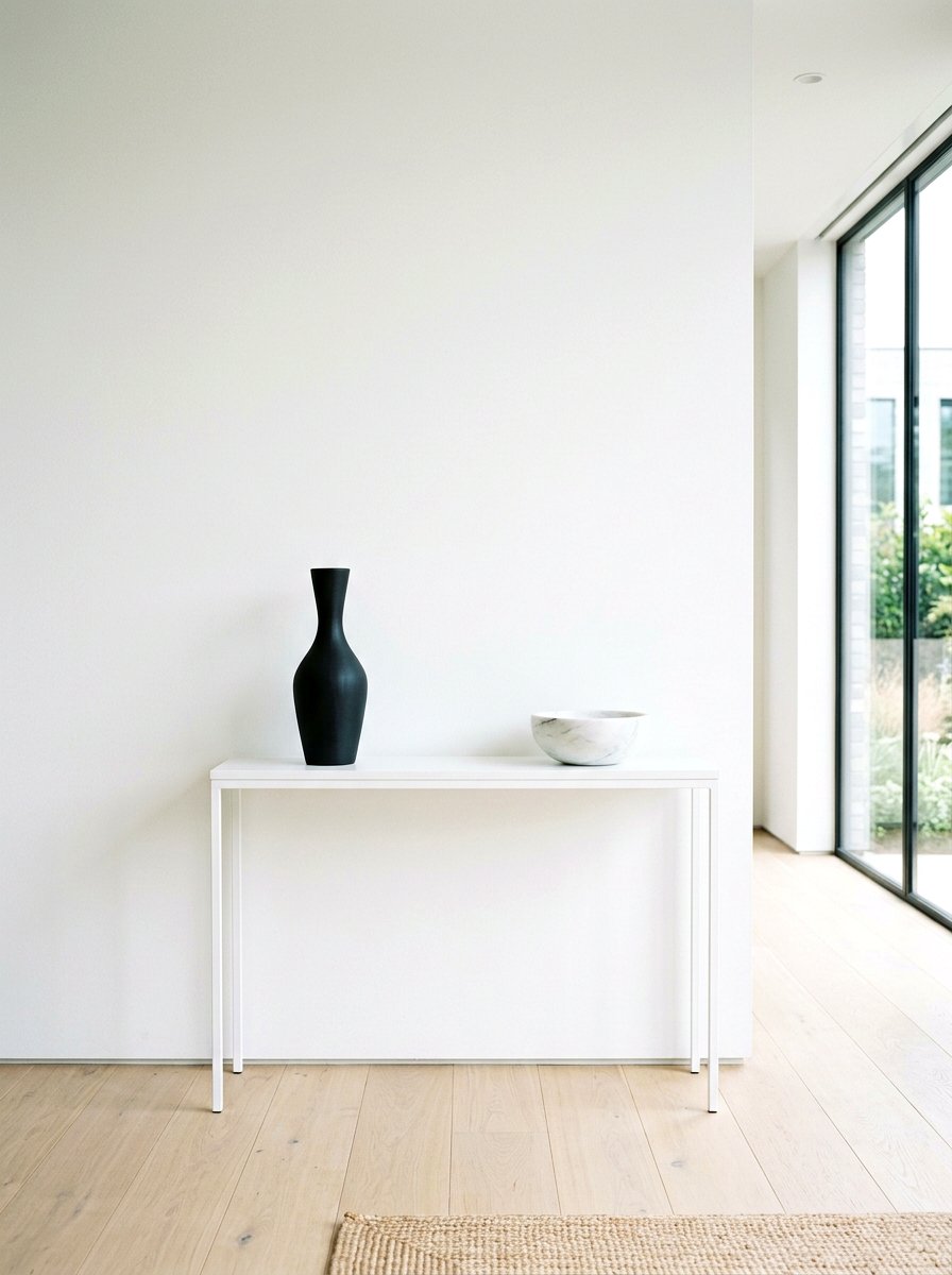 Minimalist Console Table - 30 console styling ideas