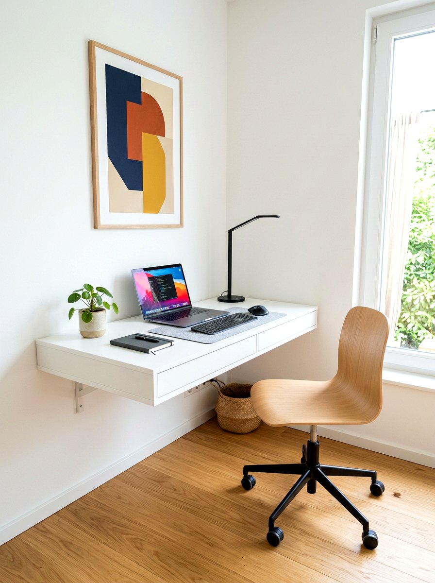 Minimalist Corner Desk Setup - 30 quiet corner decor ideas