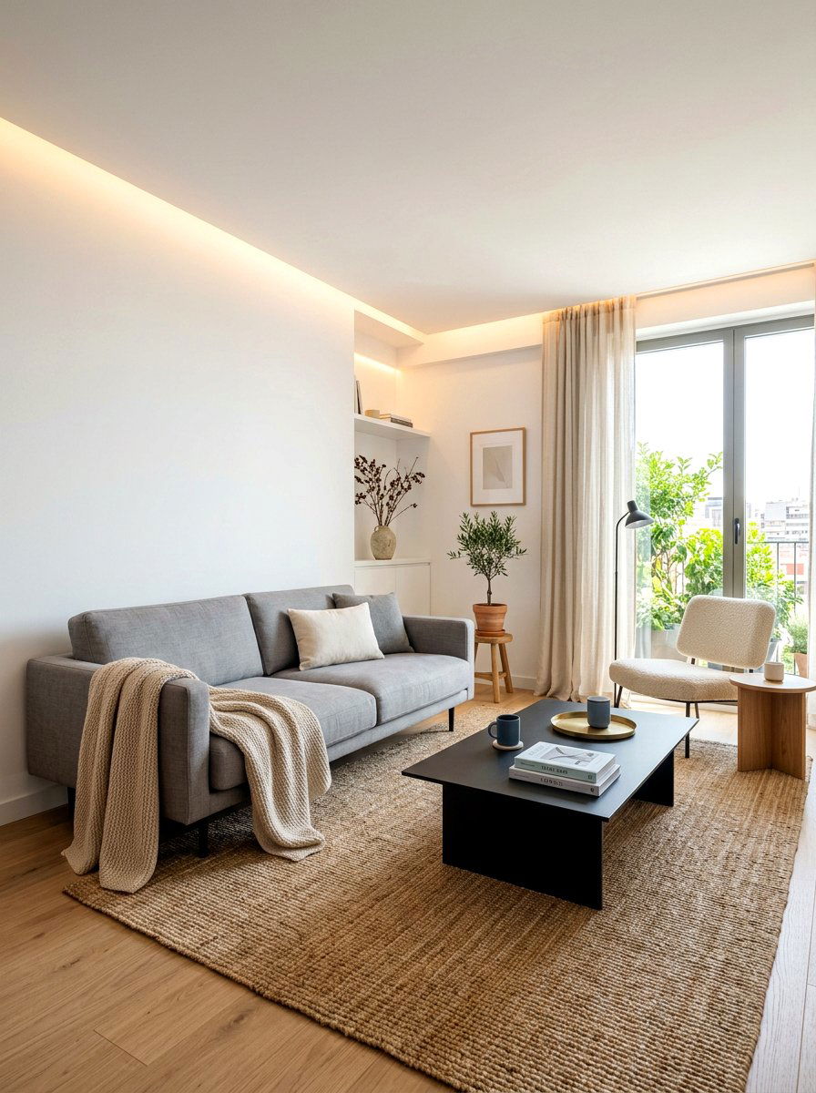Minimalist Cozy Living Space - 30 cozy family room ideas