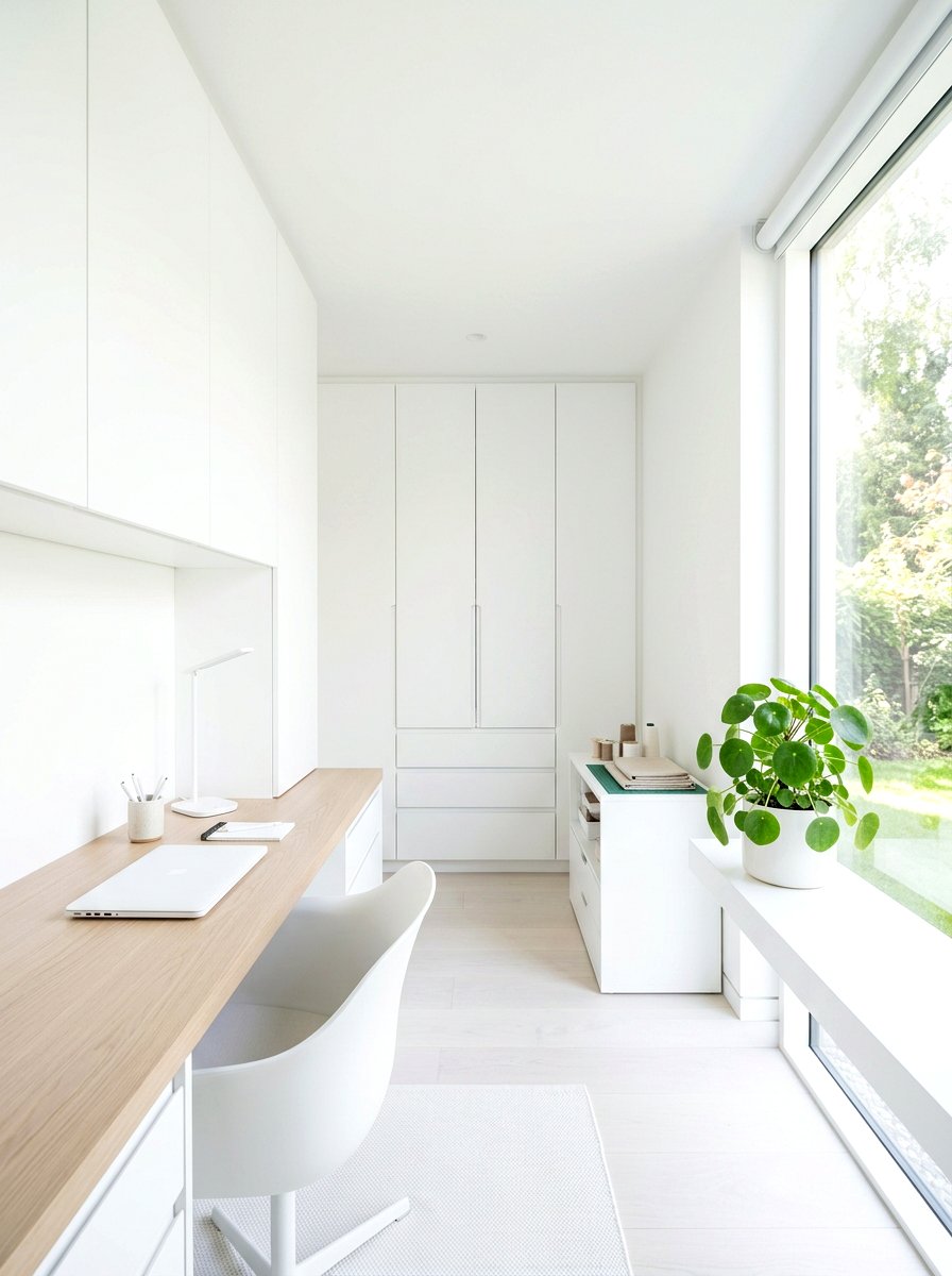 Minimalist Craft Room - 30 scrapbook room ideas