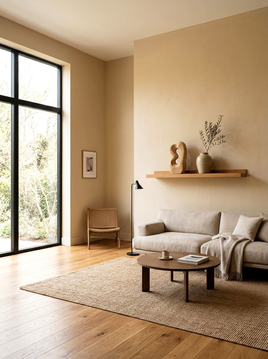 Minimalist Decor Accents - 30 toasted beige living room ideas
