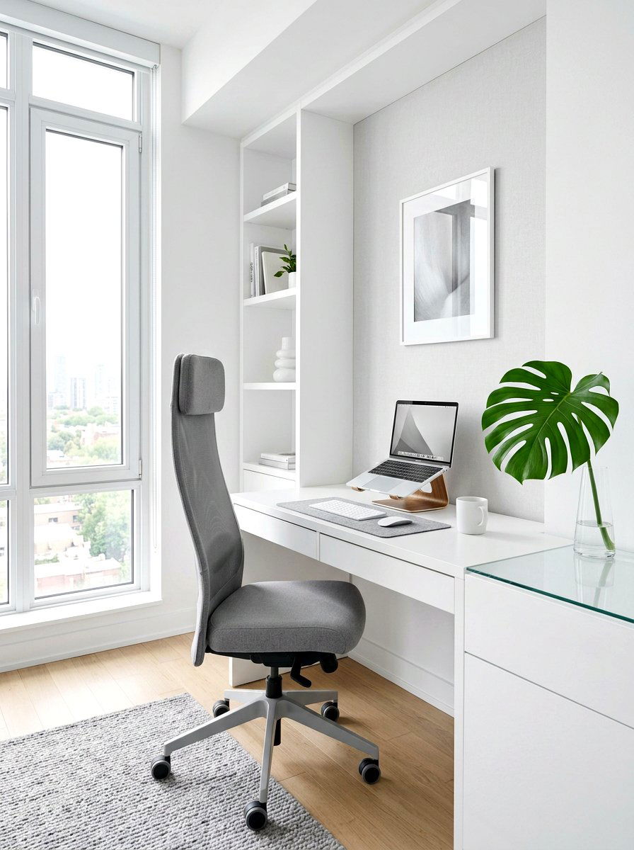Minimalist Desk Setup - 30 cozy office ideas