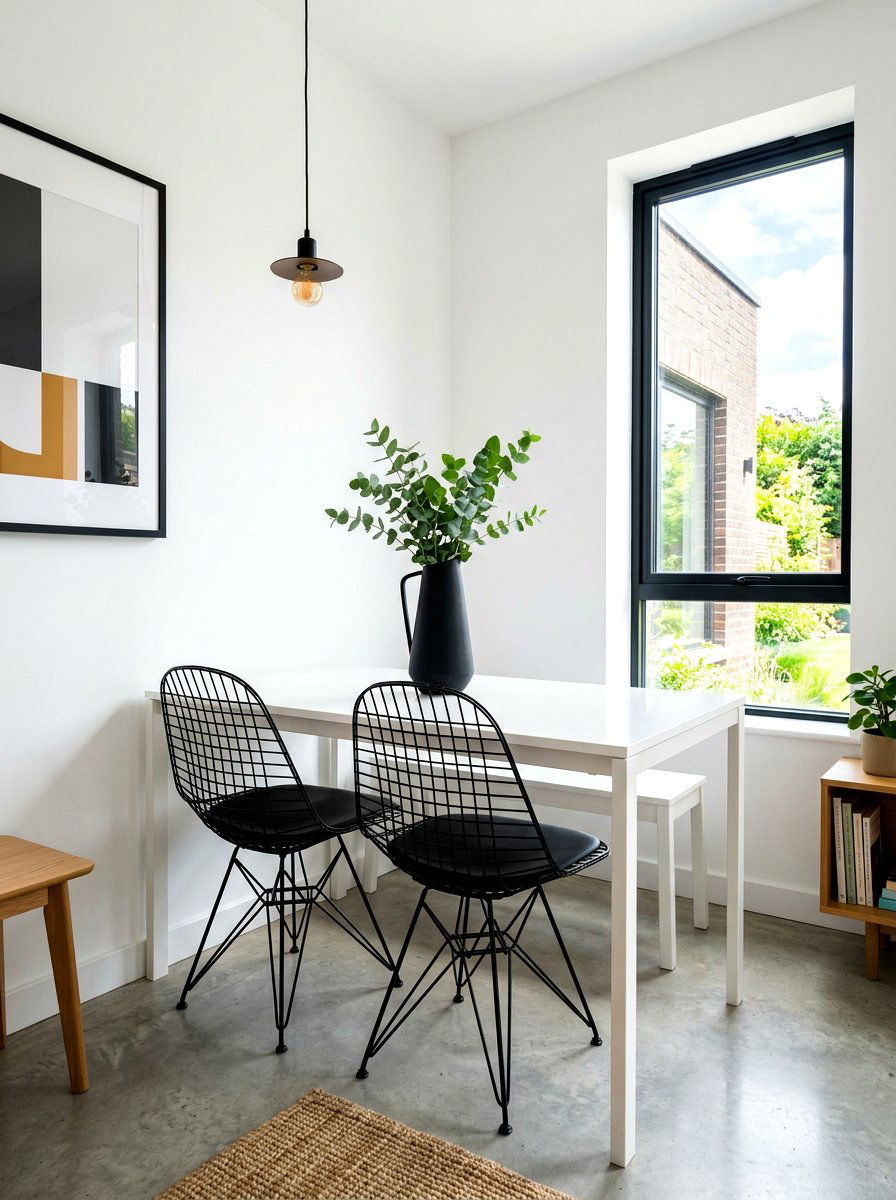 Minimalist Dining Corner - 30 small dining nook ideas