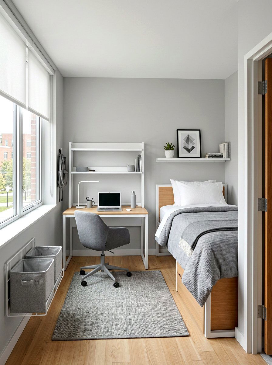 Minimalist Dorm Room - 30 dorm room ideas