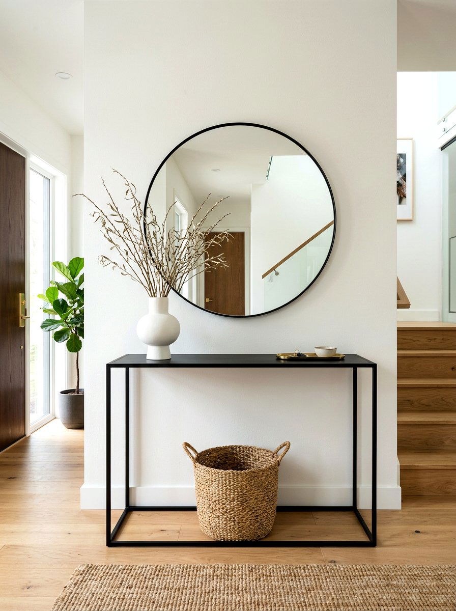 Minimalist Entry Table - 30 everyday entry table decor ideas