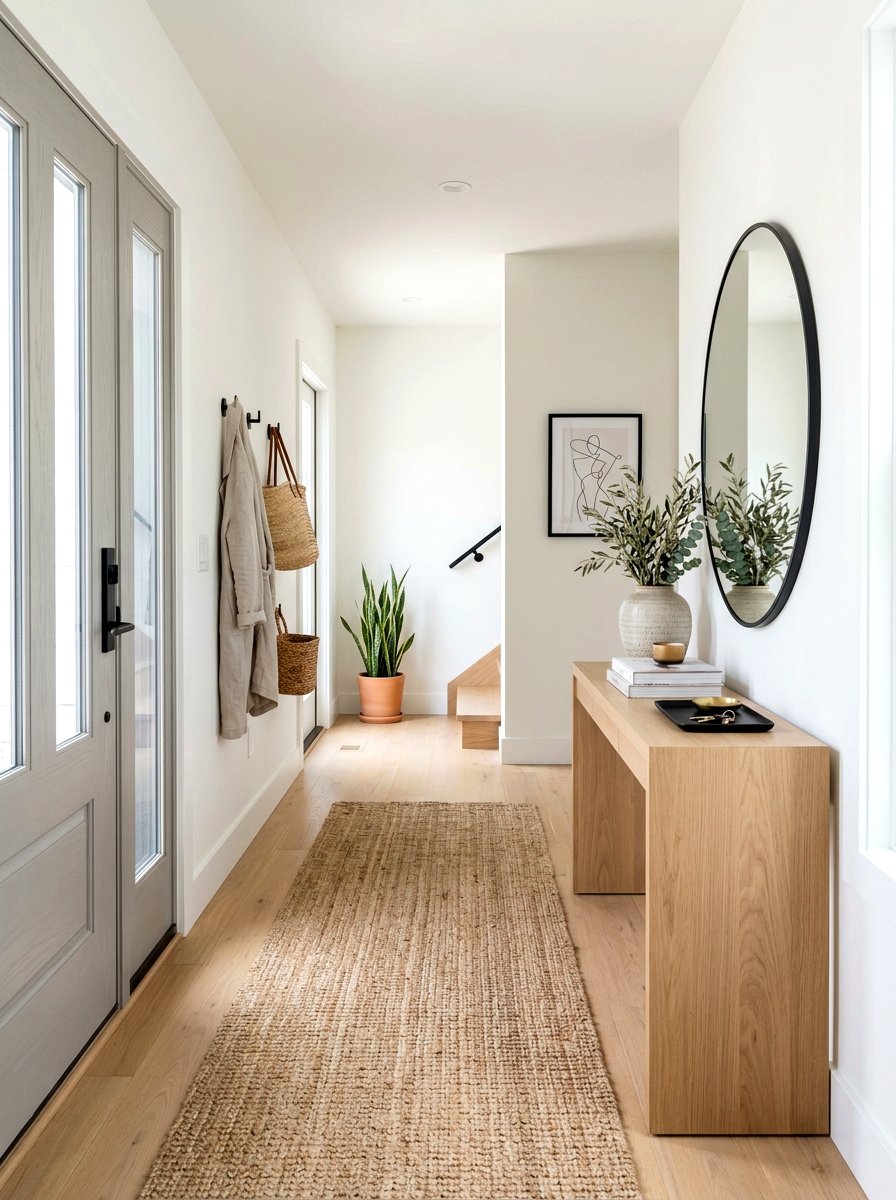 Minimalist Entryway - 30 neutral home decor ideas