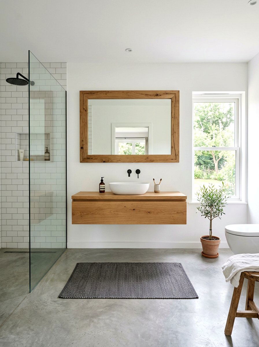 Minimalist Farmhouse Decor - 30 farmhouse bathroom ideas