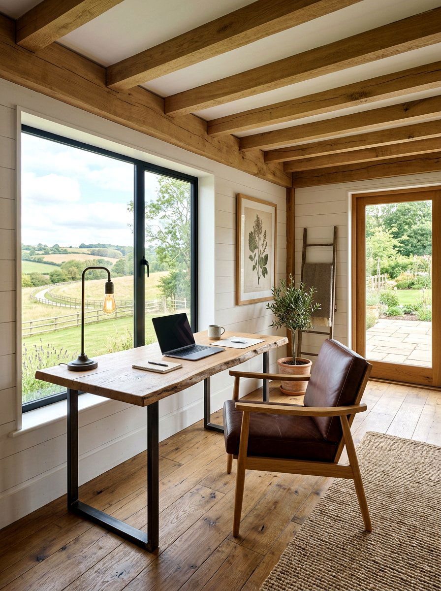 Minimalist Farmhouse Office - 30 farmhouse home office ideas