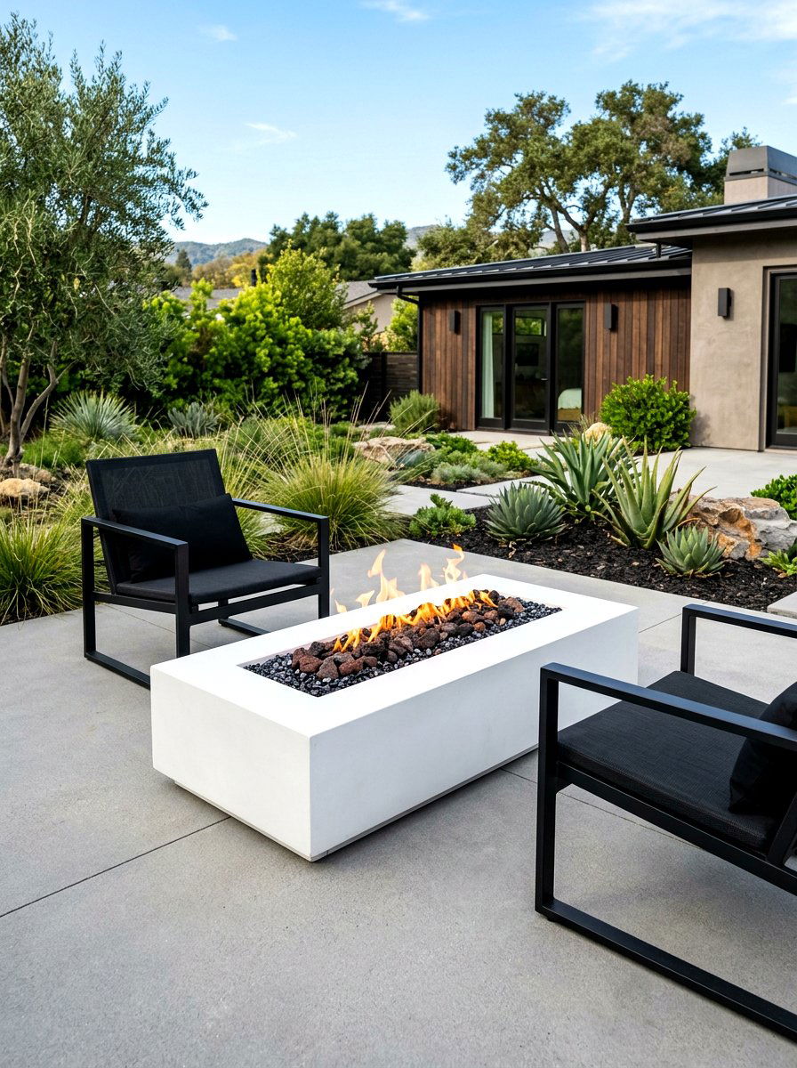 Minimalist Fire Pit - 30 fire pit corner ideas