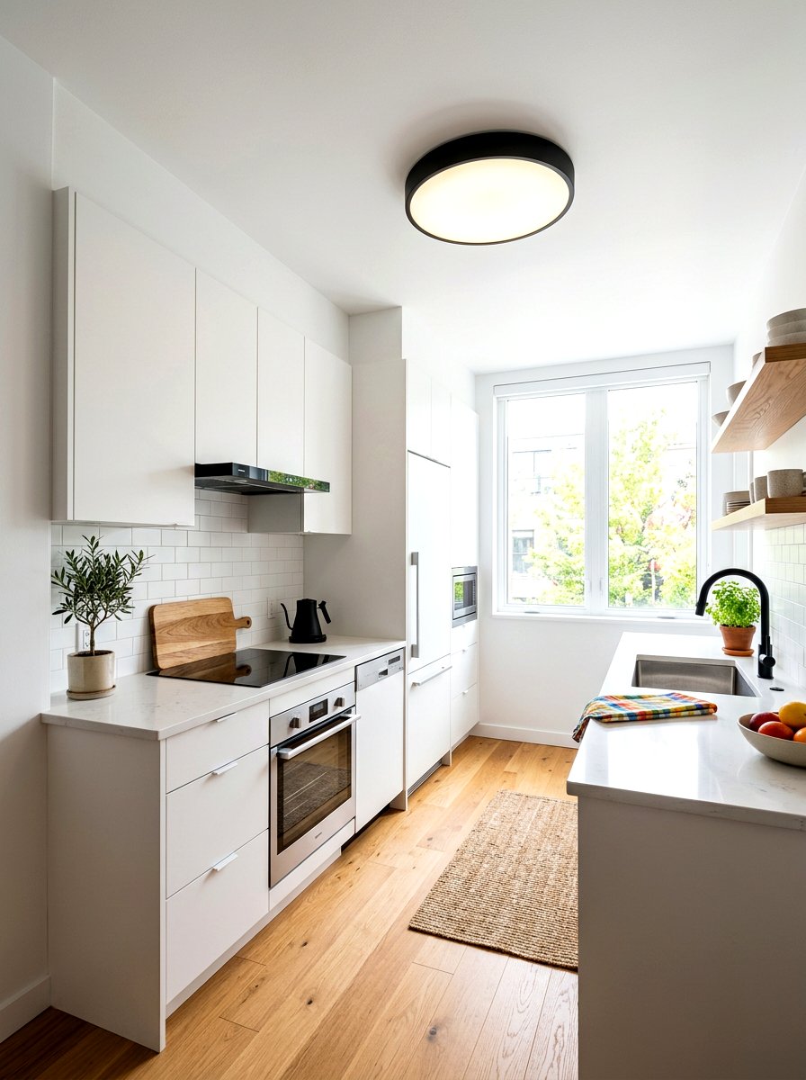 Minimalist Flush Mount Ceiling - 30 kitchen lighting ideas