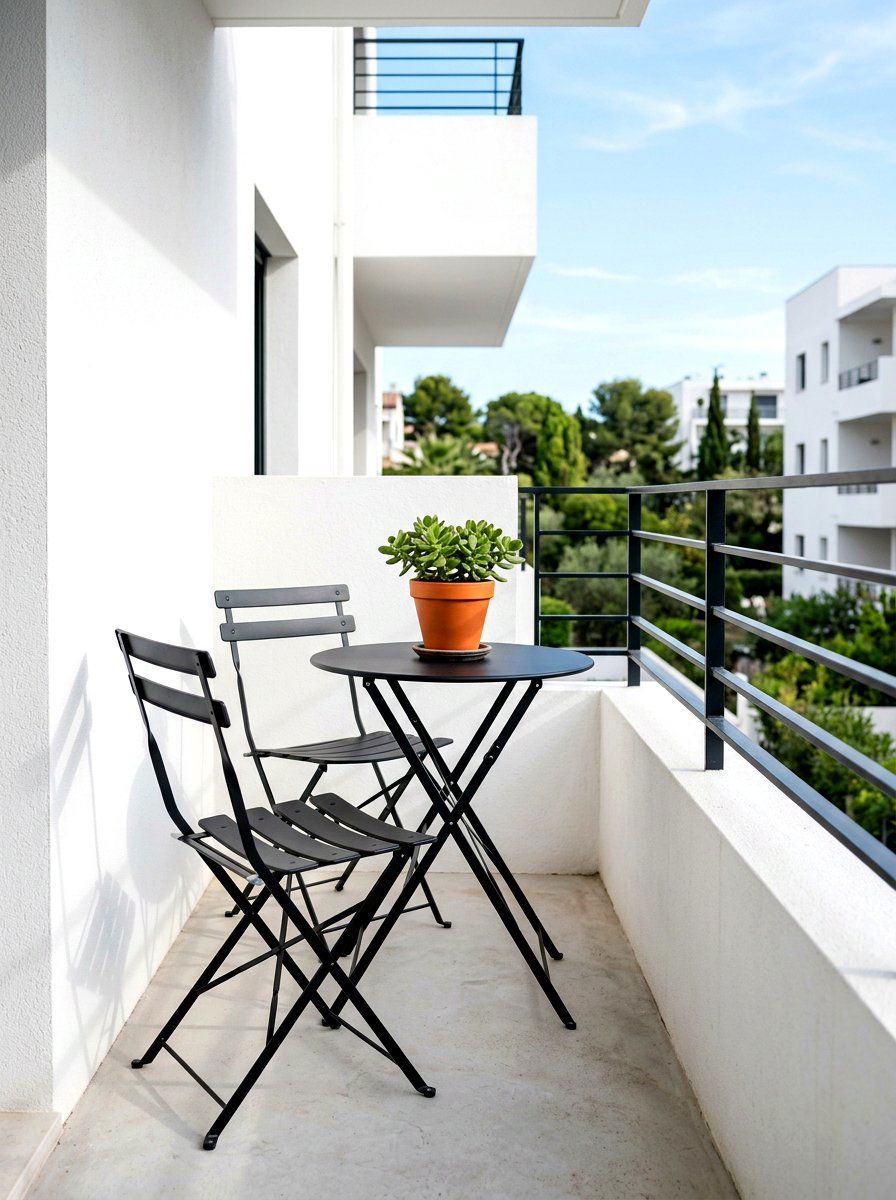 Minimalist Folding Bistro Set - 30 folding bistro set ideas