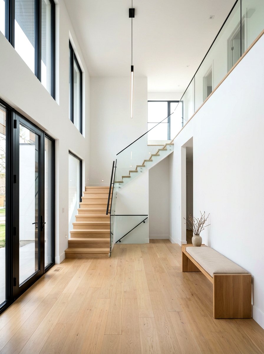 Minimalist Foyer - 30 two story foyer ideas