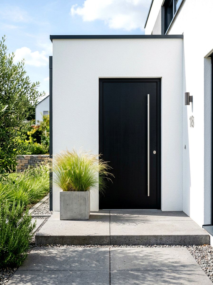 Minimalist Front Door - 30 front door decor ideas