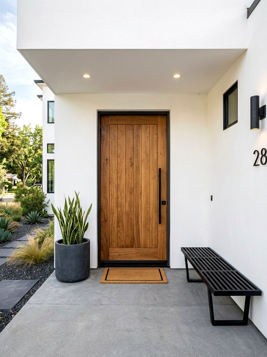 Minimalist Front Porch - 30 curb appeal front porch ideas