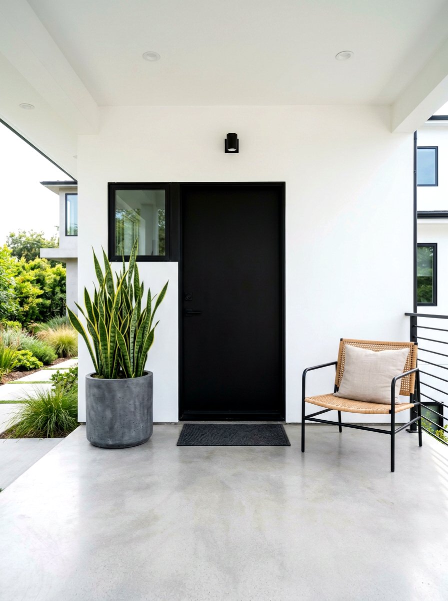 Minimalist Front Porch - 30 front porch entry ideas