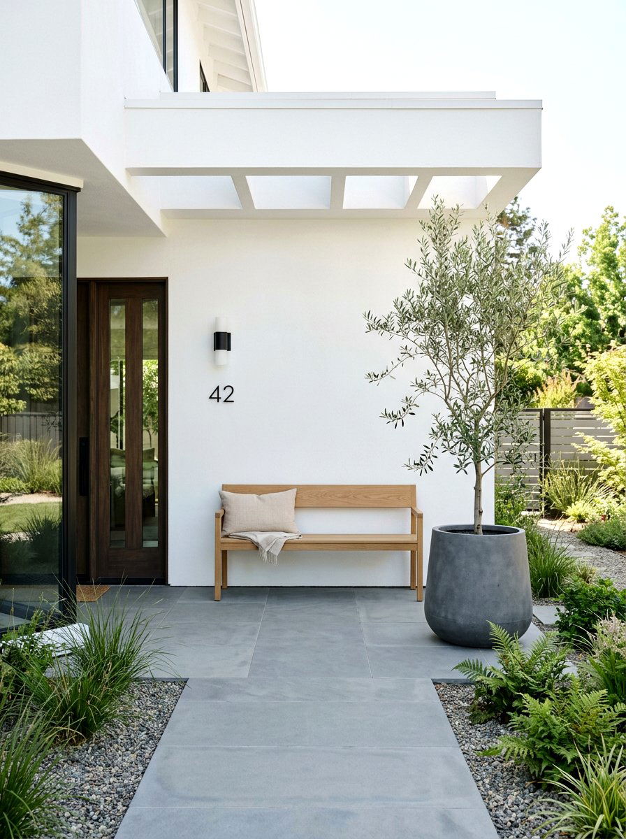 Minimalist Front Porch - 30 cozy front porch ideas