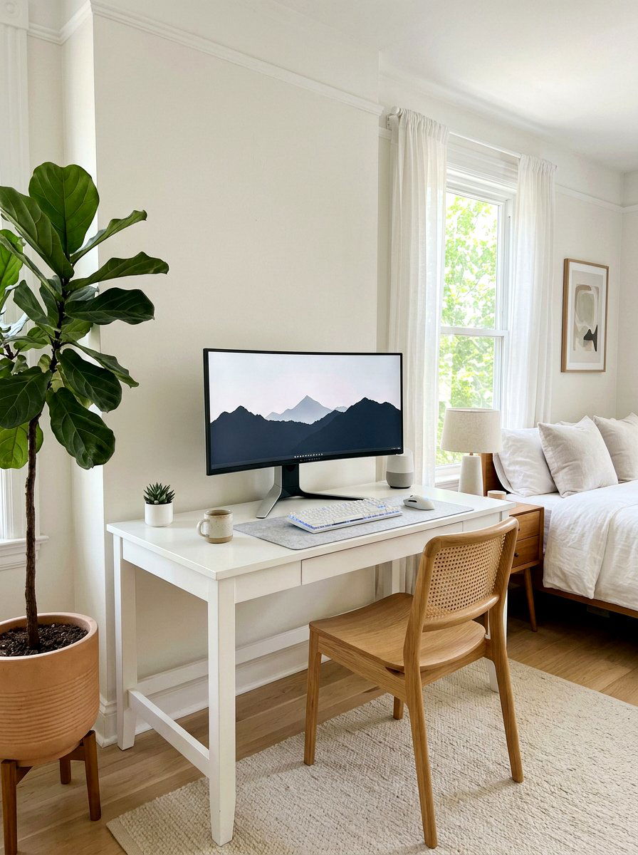Minimalist Gaming Desk - 30 gamer bedroom ideas